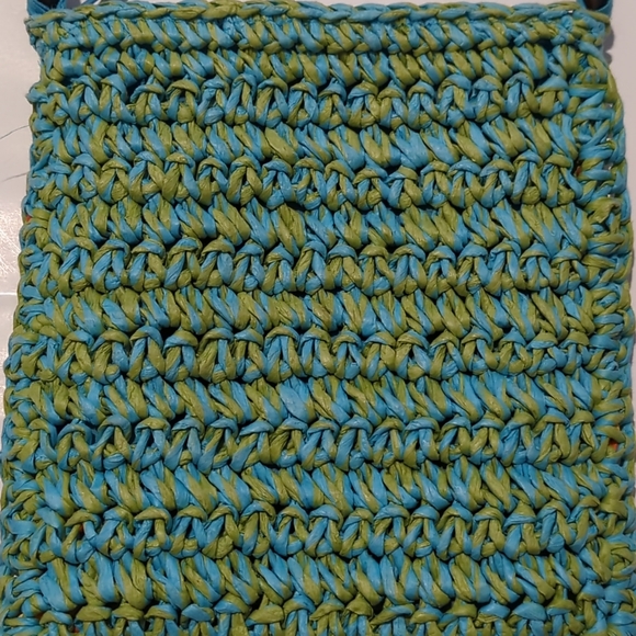 Cappelli Colorful Straw Woven Rainbow Crossbody Purse Bag Boho - Picture 5 of 11